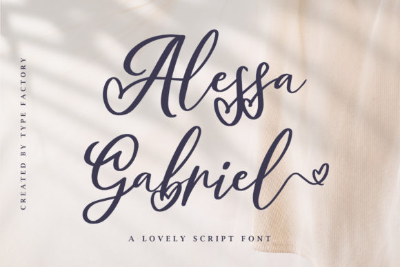 Alessa Gabriel: Elevate Your Designs with Elegant Script Typography