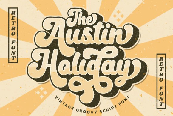 Austin Holiday: A Retro Script Font for Playful Branding