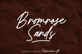 Bromrose Sands: Elegant Script Font with Ligatures