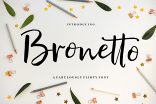 Bronetto: A Modern Script Font for Dynamic Design