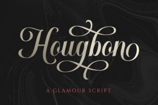 Hougbon: A Script Font for Romantic and Charming Design