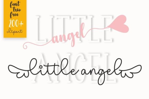 Little Angel: A Versatile Font Trio for Chic Design