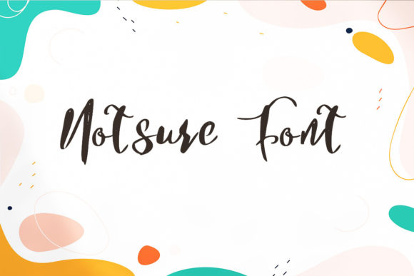 Notsure: Elevating Design with Delicate Script Typography