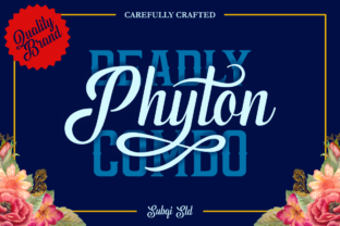 Phyton: Elevate Your Designs with This Script & Serif Duo