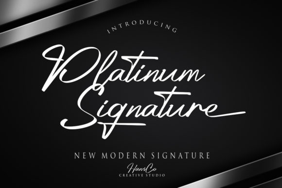 Platinum: A Script Font for Confident Branding