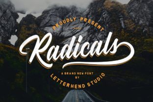 Radicals: A Modern Script Font for Creative Projects