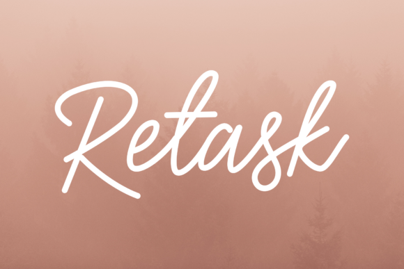 Retask: The Bouncy Script Font for Modern Design