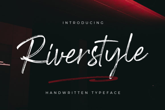 Riverstyle: Bold Dry Brush Script for Authentic Design