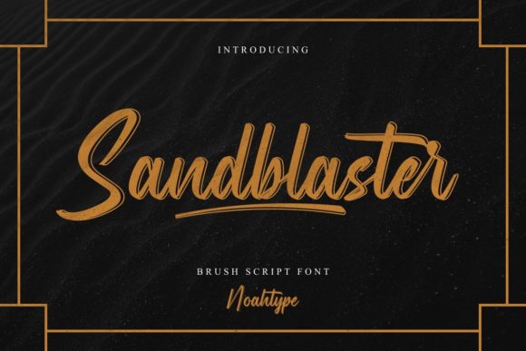 Sandblaster: Elevate Your Brand with Handmade Script Style