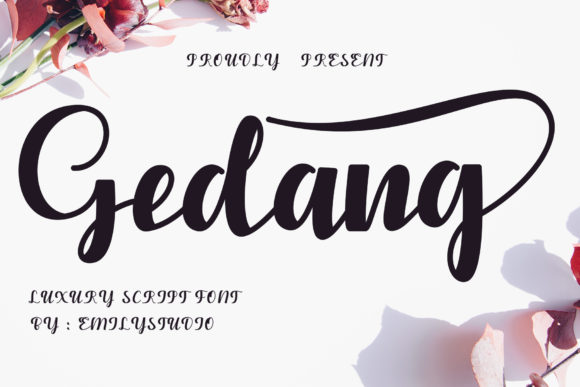 The Gedang Font: A Bold Handwritten Script for Modern Design